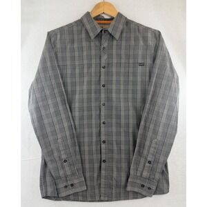 5.11 Tactical Mens Small Gray Plaid Echo Long Sleeve Snap Button Up Shirt #72494